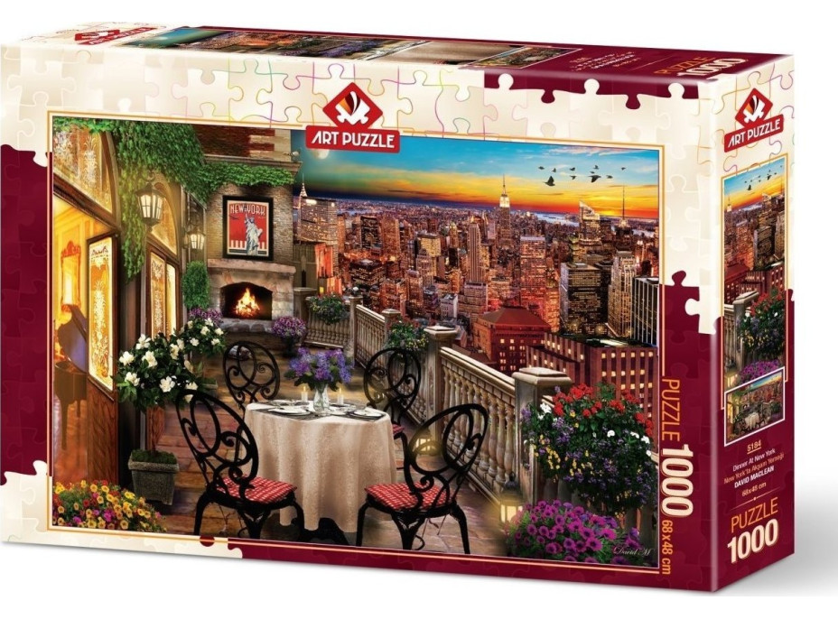ART PUZZLE Puzzle Večeře v New Yorku 1000 dílků