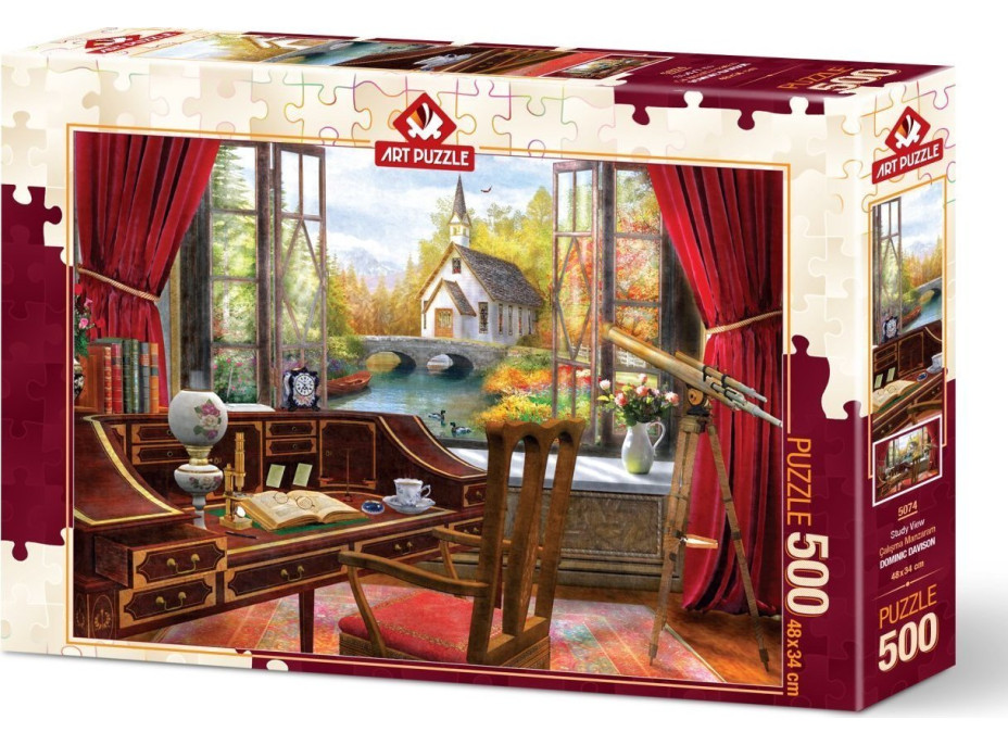 ART PUZZLE Puzzle Výhled z pracovny 500 dílků