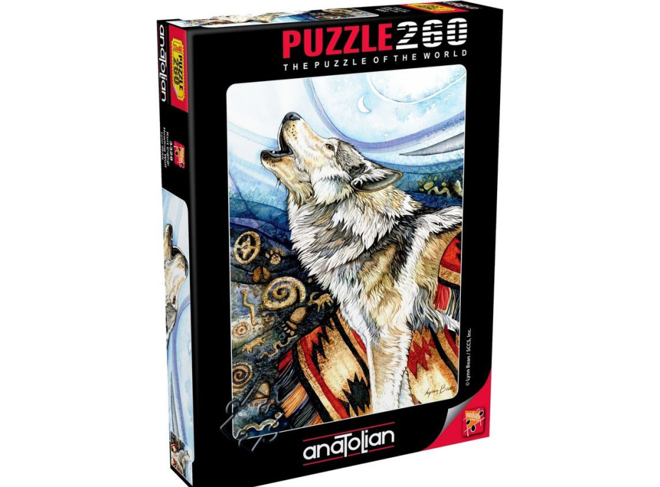 ANATOLIAN Puzzle Vyjící vlk 260 dílků