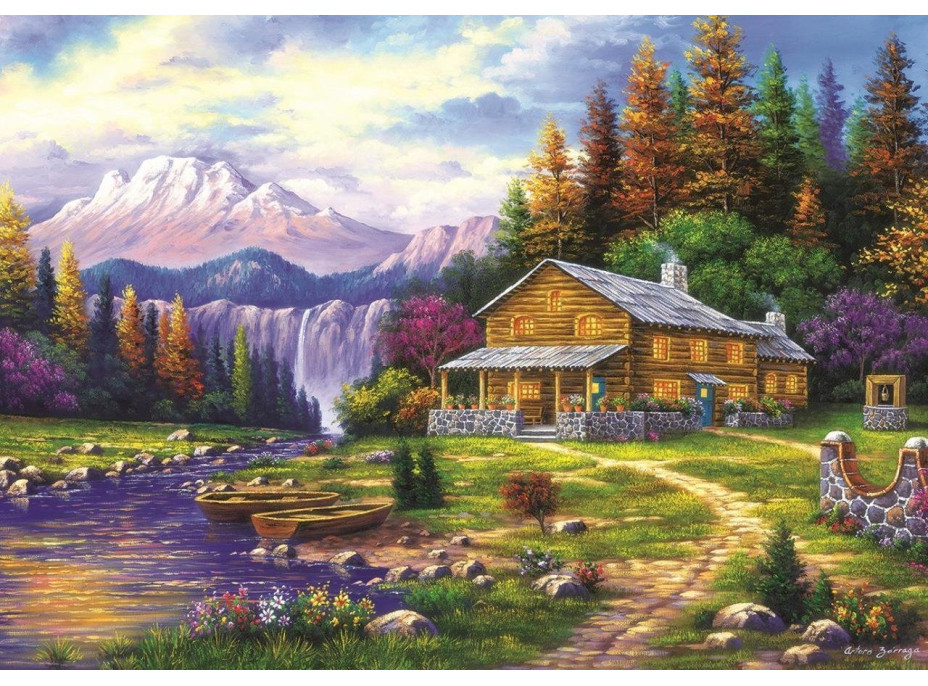 ART PUZZLE Puzzle Západ slunce v horách 1000 dílků