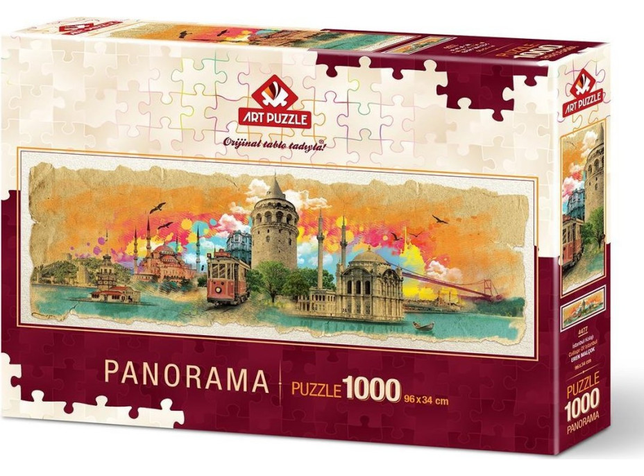 ART PUZZLE Panoramatické puzzle Istanbul - koláž 1000 dílků