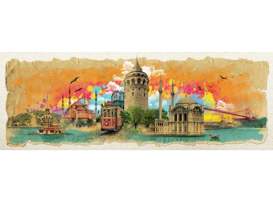 ART PUZZLE Panoramatické puzzle Istanbul - koláž 1000 dílků