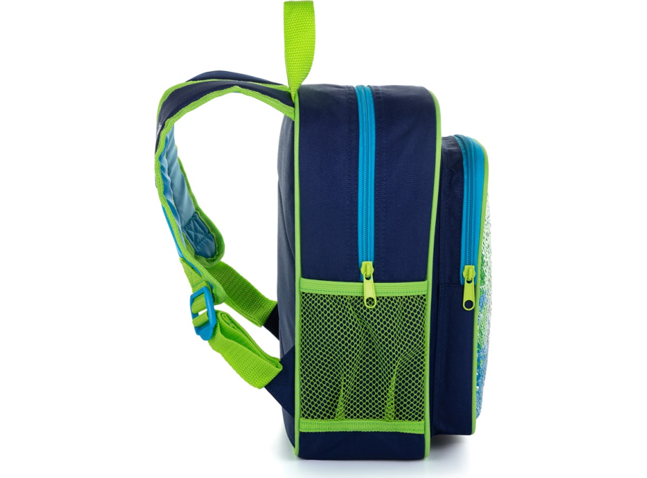 OXYBAG Dětský předškolní batoh s flitry Fotbal