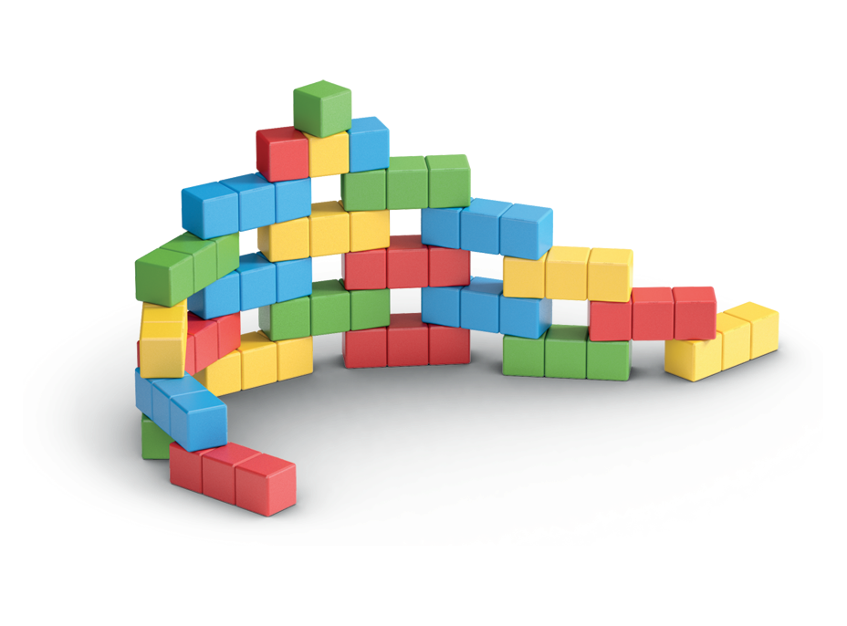 GEOMAG Magnetické kostky Magicube Green Line 128 kostek