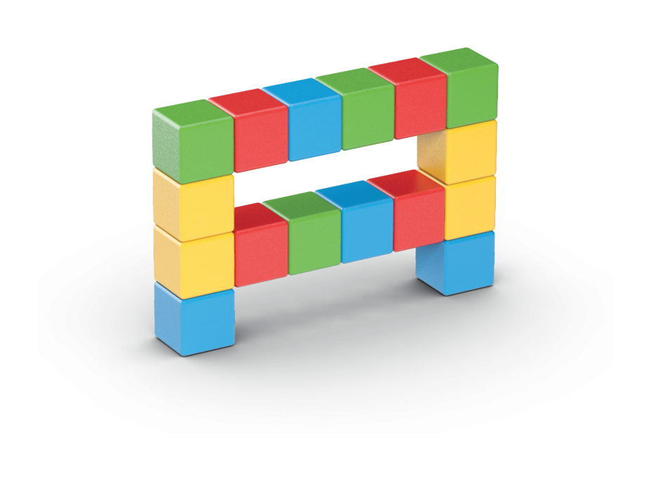 GEOMAG Magnetické kostky Magicube Green Line 128 kostek