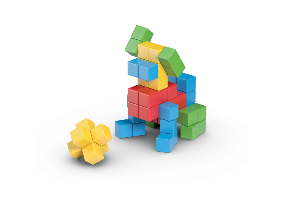 GEOMAG Magnetické kostky Magicube Green Line 128 kostek