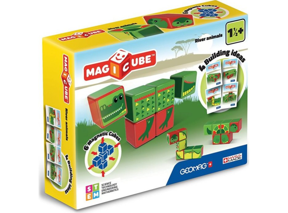 GEOMAG Magnetické kostky Magicube Plazi a obojživelníci