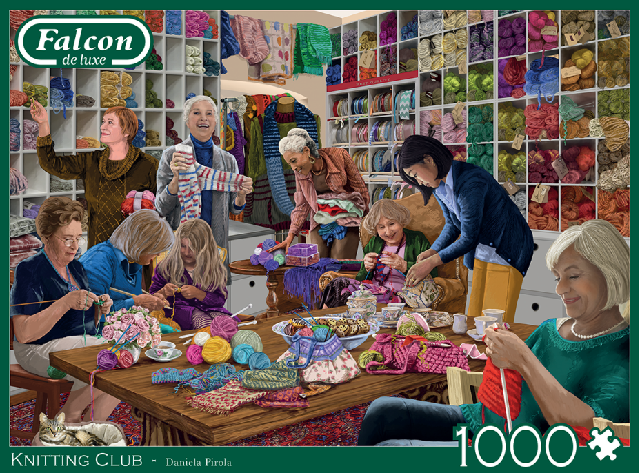 FALCON Puzzle Klub pletení 1000 dílků