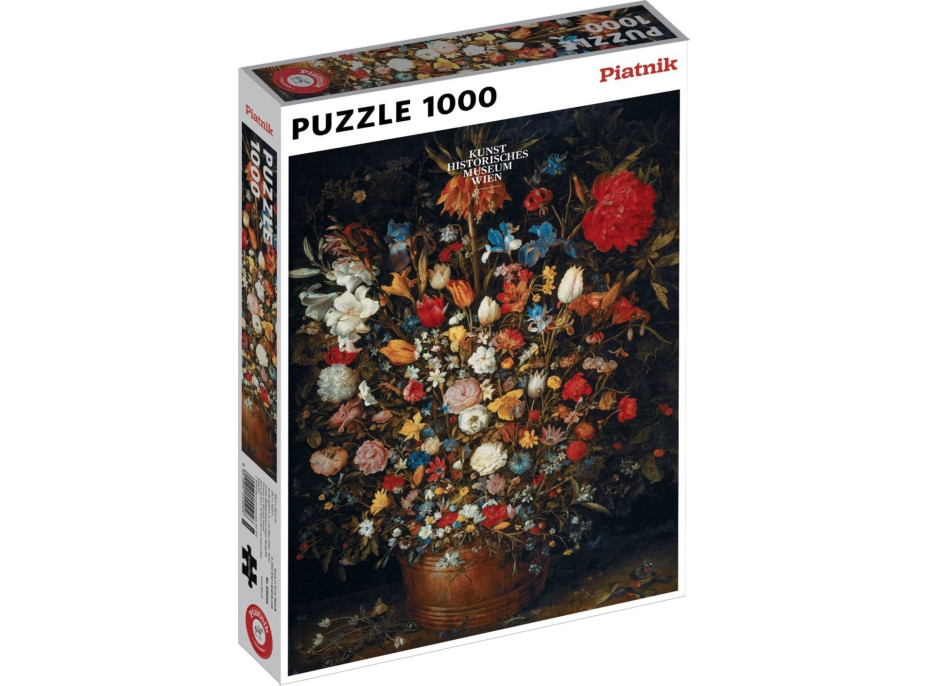 PIATNIK Puzzle Květiny v dřevěné váze 1000 dílků