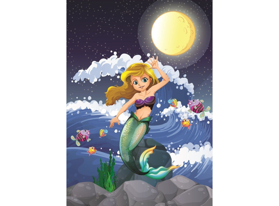 ART PUZZLE Puzzle Mořská panna za svitu měsíce 50 dílků