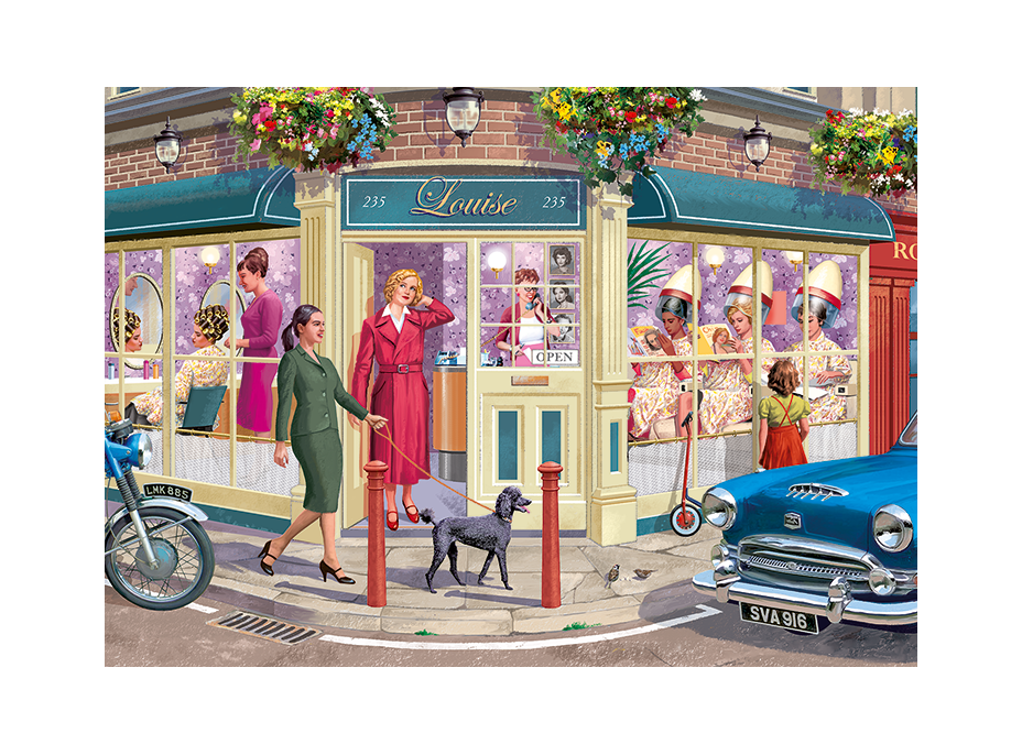 FALCON Puzzle Obchody na nárožích 4x1000 dílků