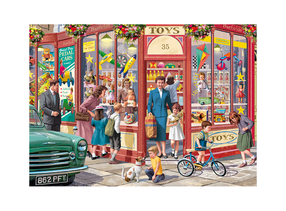 FALCON Puzzle Obchody na nárožích 4x1000 dílků