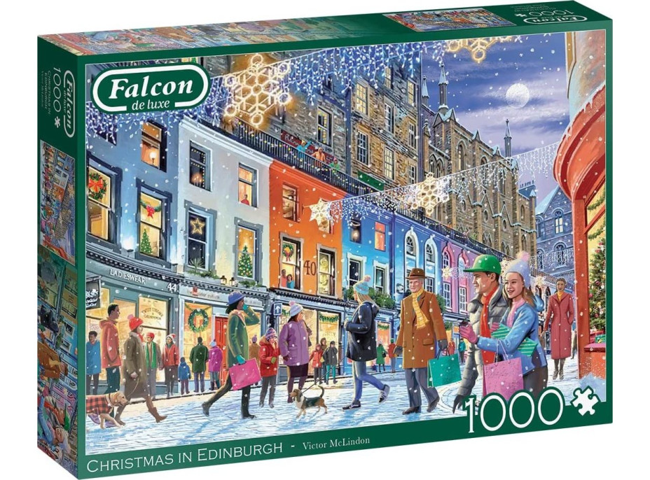 FALCON Puzzle Vánoce v Edinburghu 1000 dílků