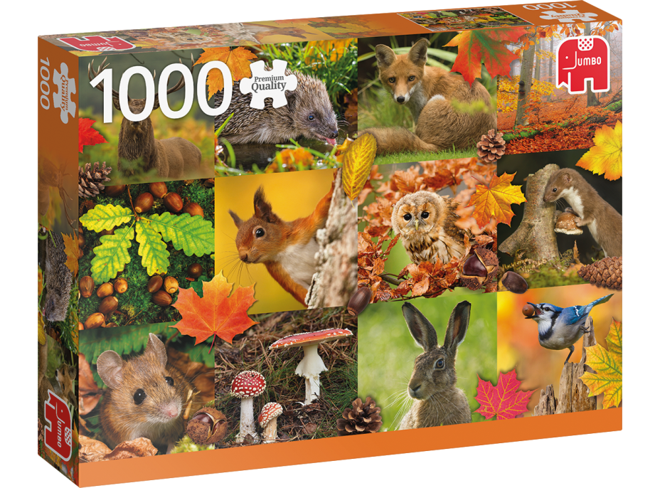 JUMBO Puzzle Zvířata na podzim 1000 dílků