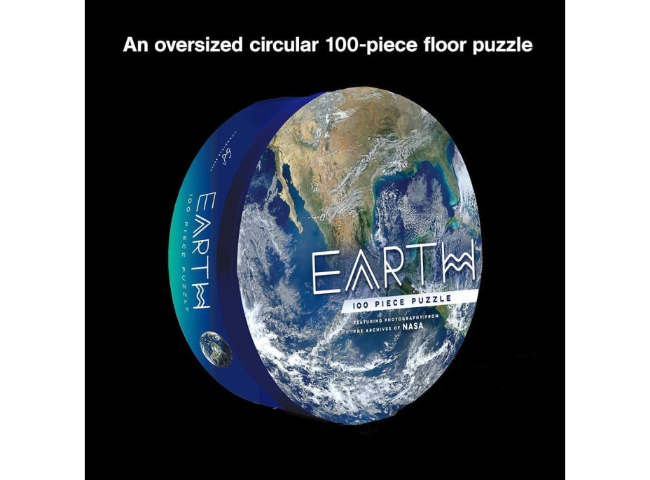 CHRONICLE BOOKS Kulaté puzzle Země 100 dílků