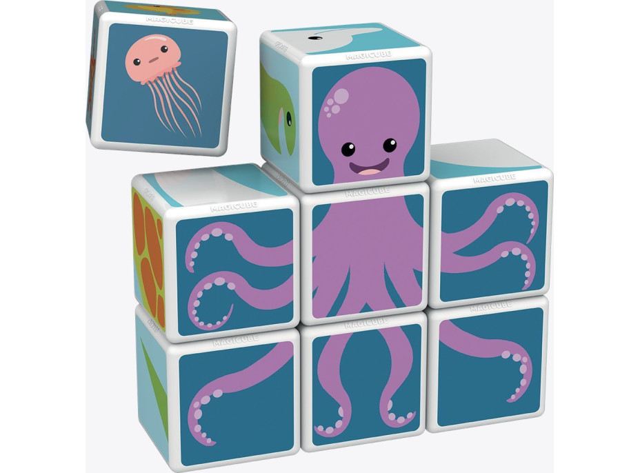 GEOMAG Magnetické kostky Magicube Mořští živočichové