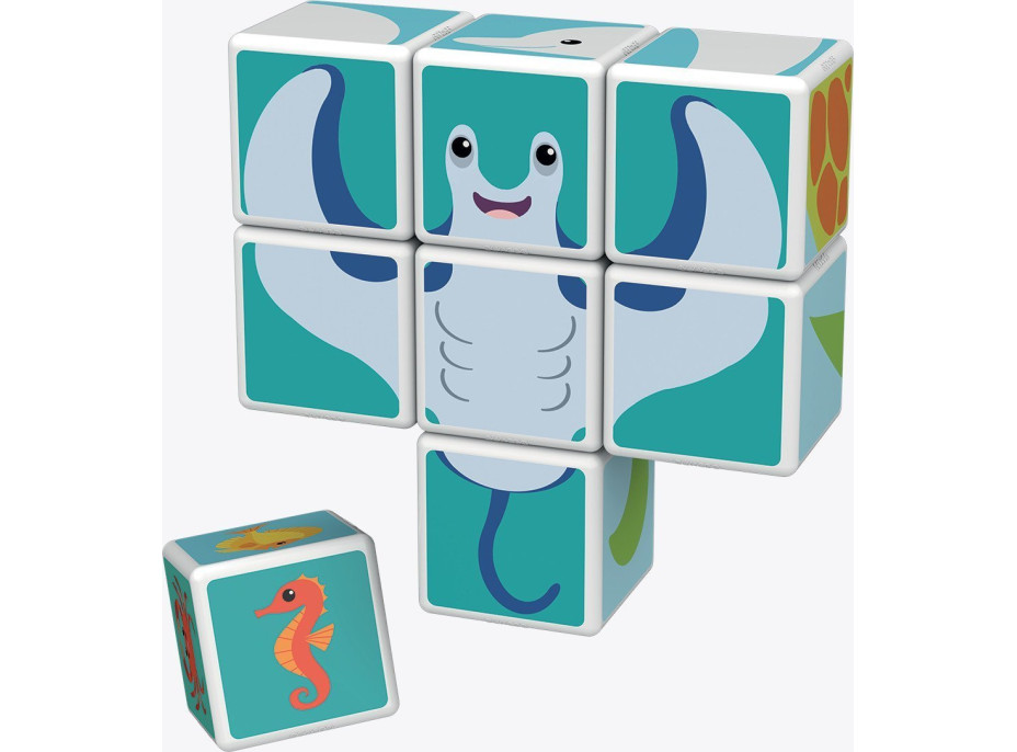 GEOMAG Magnetické kostky Magicube Mořští živočichové