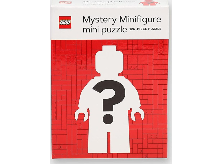 CHRONICLE BOOKS Mini Puzzle LEGO® Mystery Minifigurka (Red Edition) 126 dílků