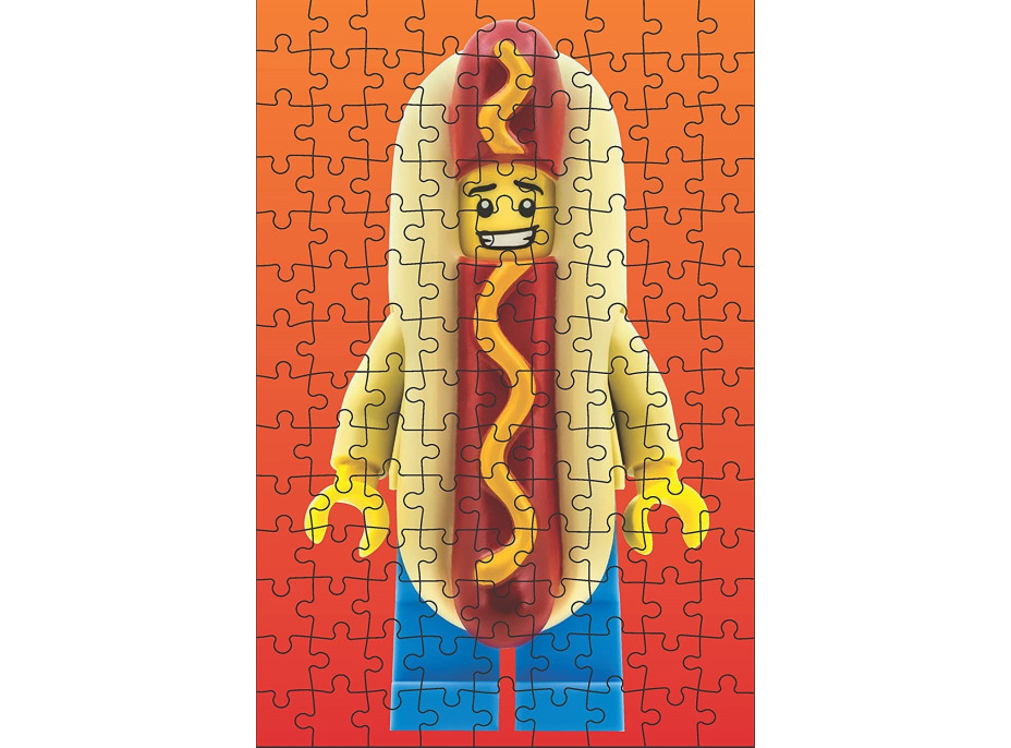 CHRONICLE BOOKS Mini Puzzle LEGO® Mystery Minifigurka (Red Edition) 126 dílků