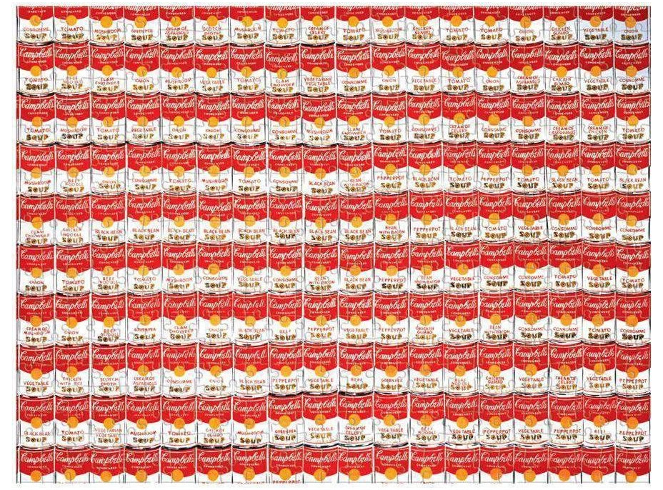 GALISON Oboustranné puzzle Andy Warhol Campbell's Soup Cans 500 dílků