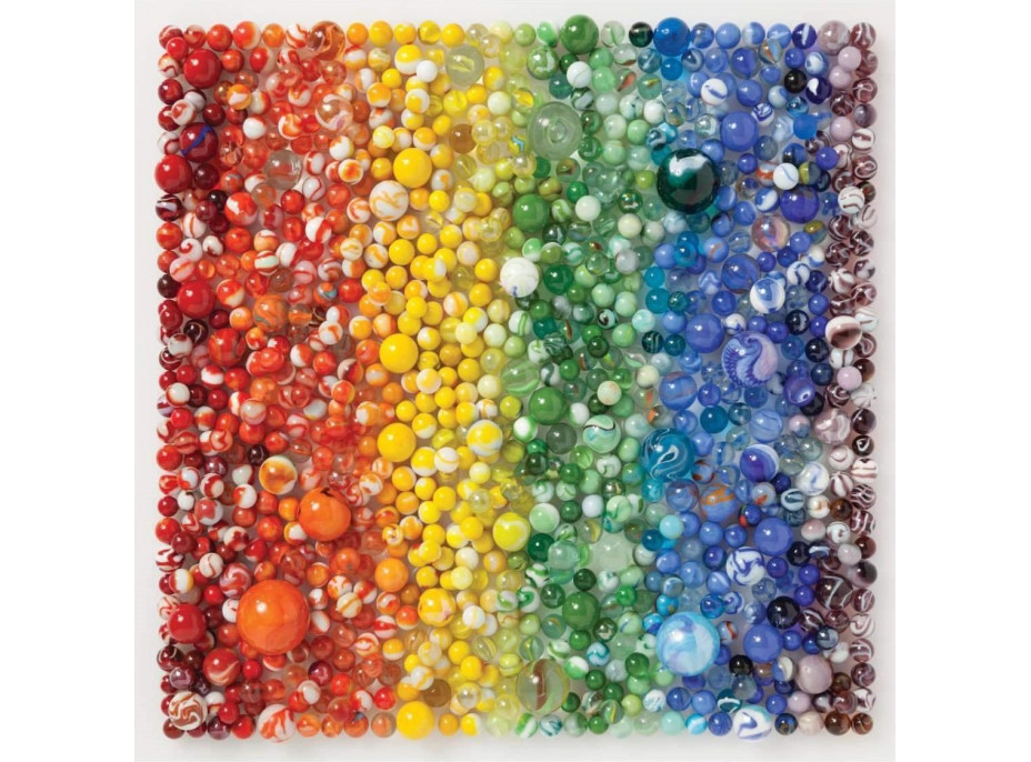 GALISON Čtvercové puzzle Duhové skleněnky 500 dílků