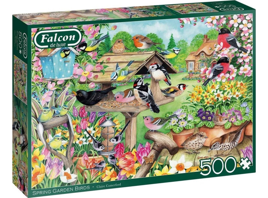 FALCON Puzzle Ptáci v jarní zahradě 500 dílků