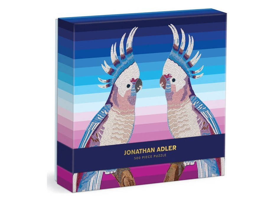 GALISON Čtvercové puzzle Jonathan Adler: Papoušci 500 dílků