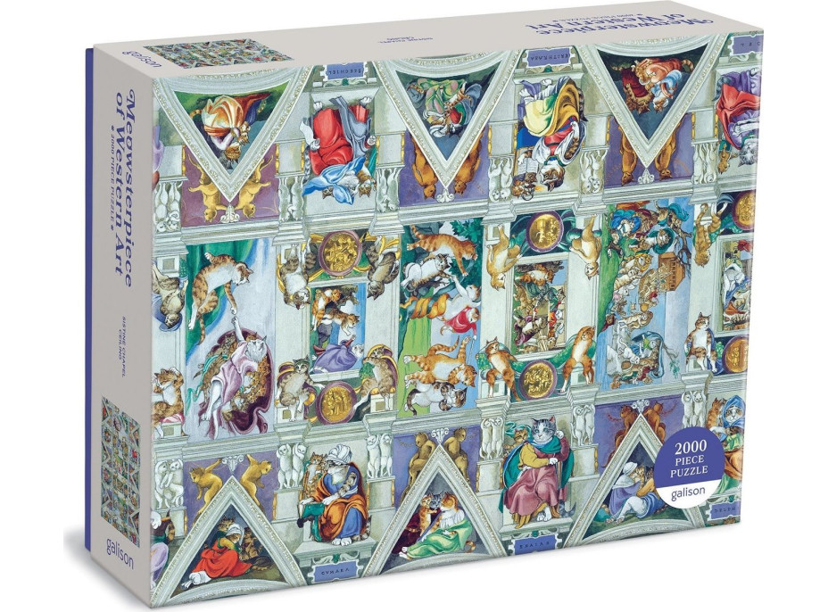 GALISON Puzzle Meowsterpiece: Strop Sixtínské kaple 2000 dílků