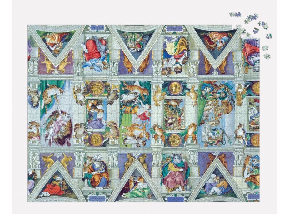 GALISON Puzzle Meowsterpiece: Strop Sixtínské kaple 2000 dílků