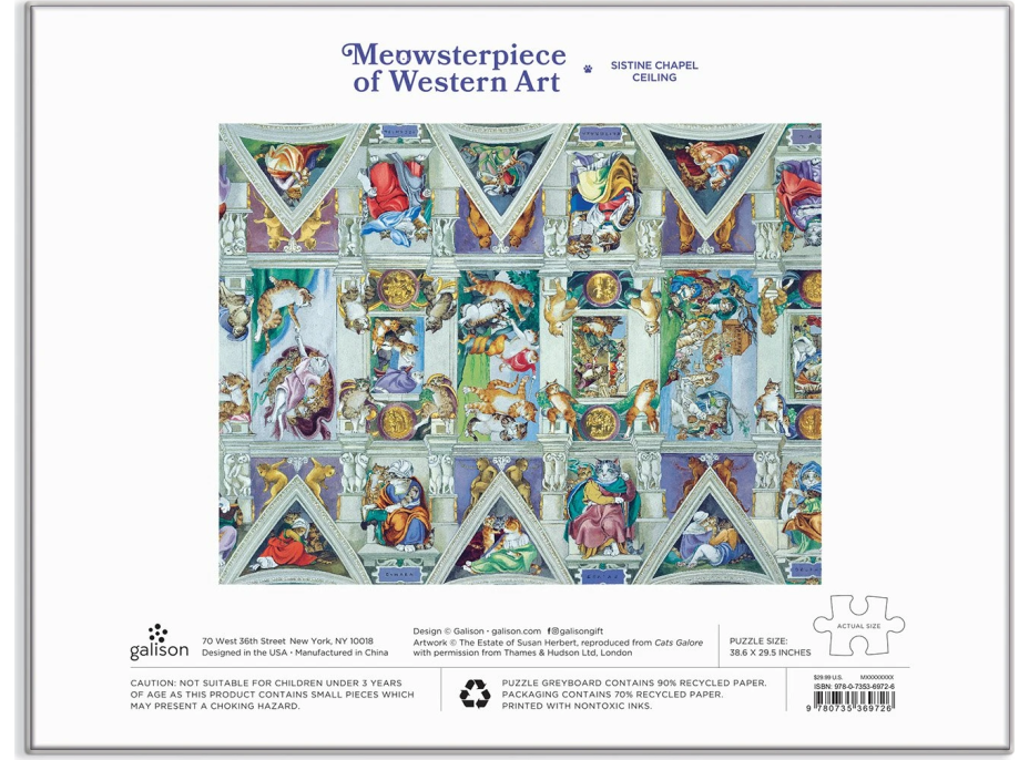 GALISON Puzzle Meowsterpiece: Strop Sixtínské kaple 2000 dílků