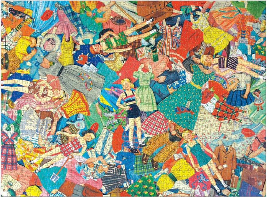 GALISON Puzzle Papírové panenky 1000 dílků