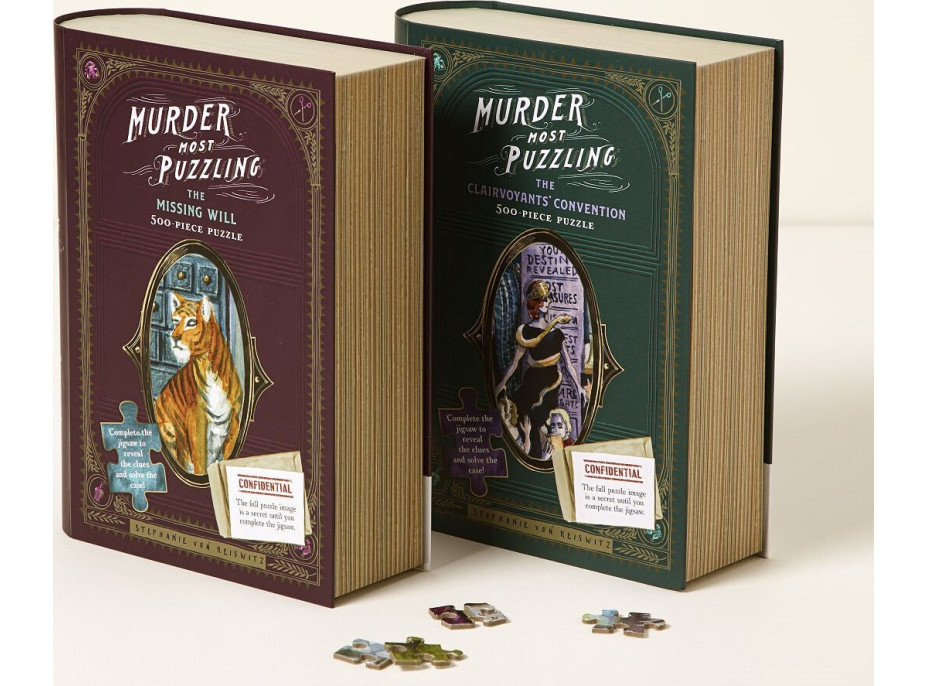 CHRONICLE BOOKS Puzzle s detektivním případem Sjezd jasnovidců 500 dílků