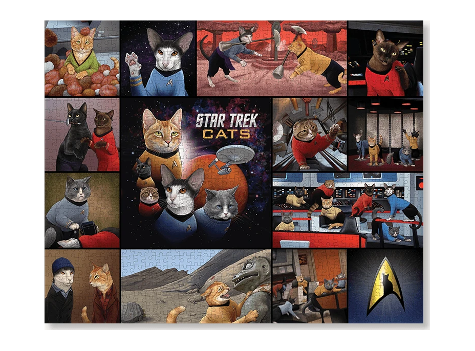 CHRONICLE BOOKS Puzzle Star Trek Cats 1000 dílků