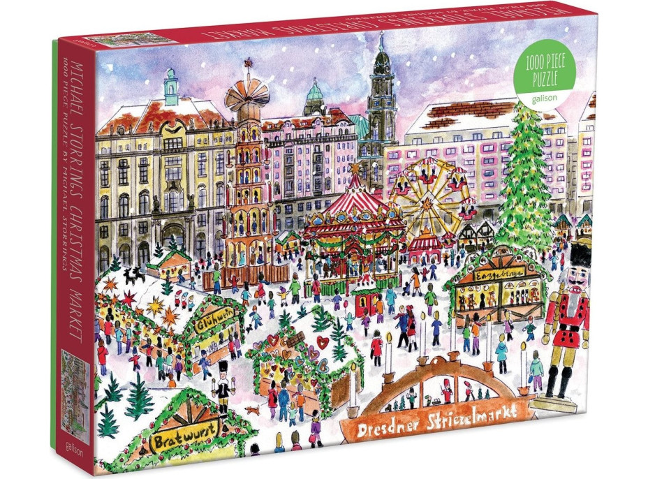 GALISON Puzzle Vánoční trhy v Drážďanech 1000 dílků
