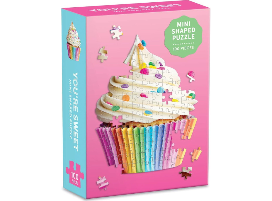 GALISON Tvarové puzzle Sladký cupcake 100 dílků