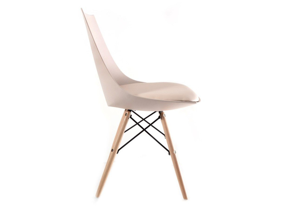 Designová židle EDISON - kávová