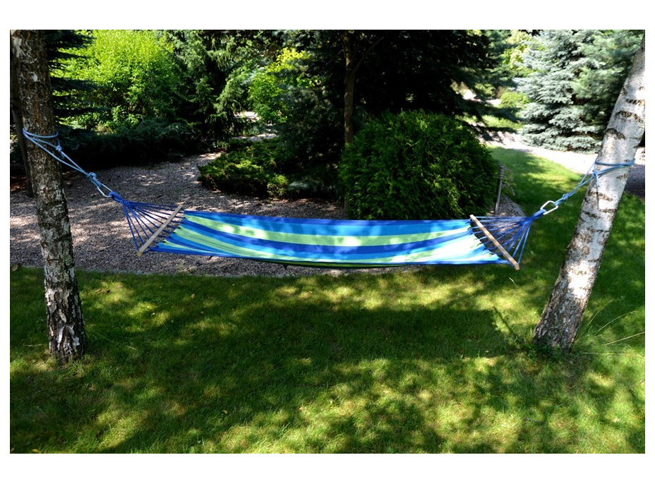 Houpací síť pro dva 220x150 cm - zelená