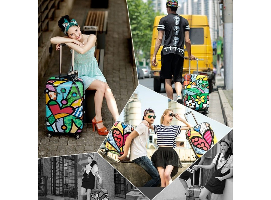 Moderní cestovní kufry PICASSO