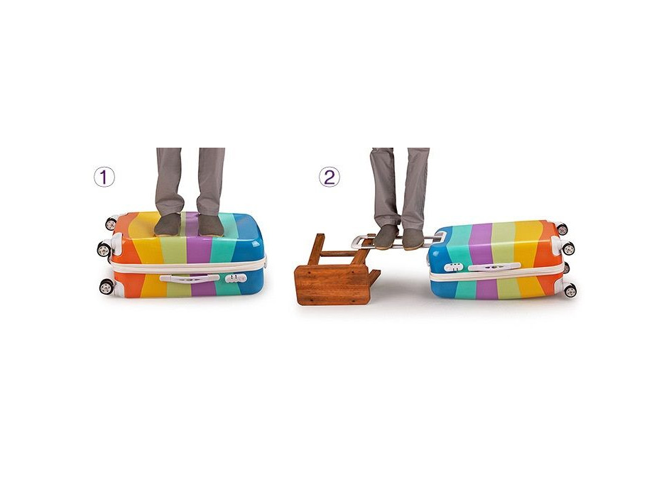 Moderní cestovní kufry RAINBOW