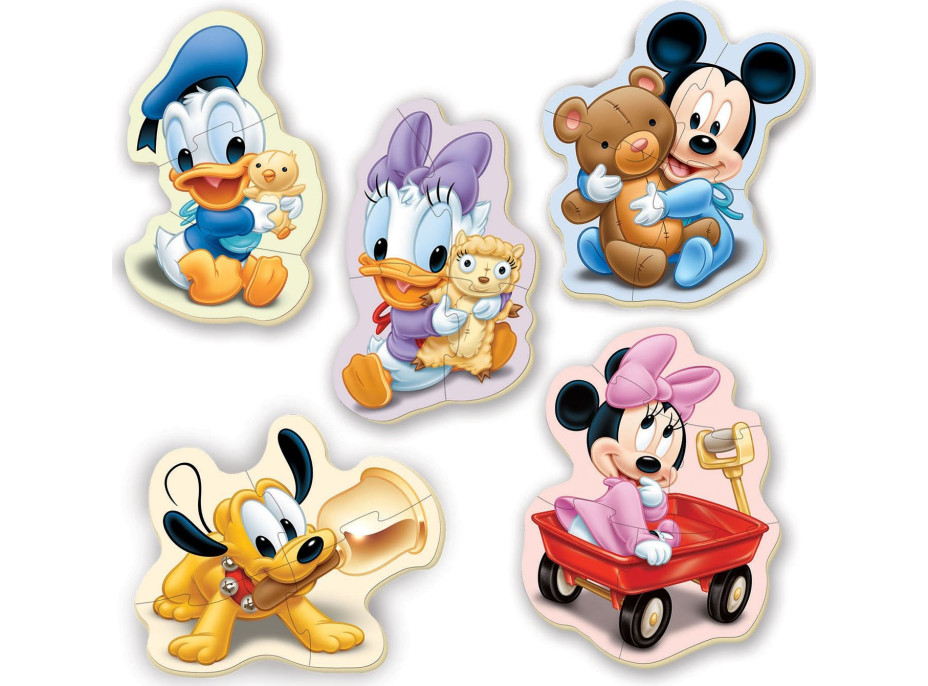 EDUCA Baby puzzle Miminka Disney 5v1 (3-5 dílků)