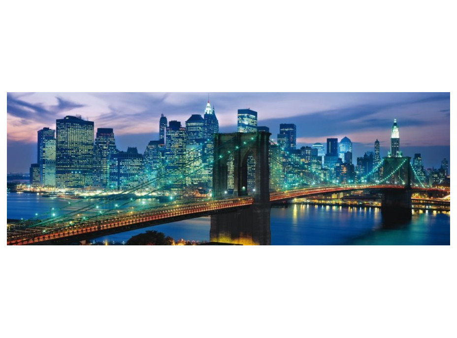 CLEMENTONI Panoramatické puzzle Brooklynský most, New York 1000 dílků