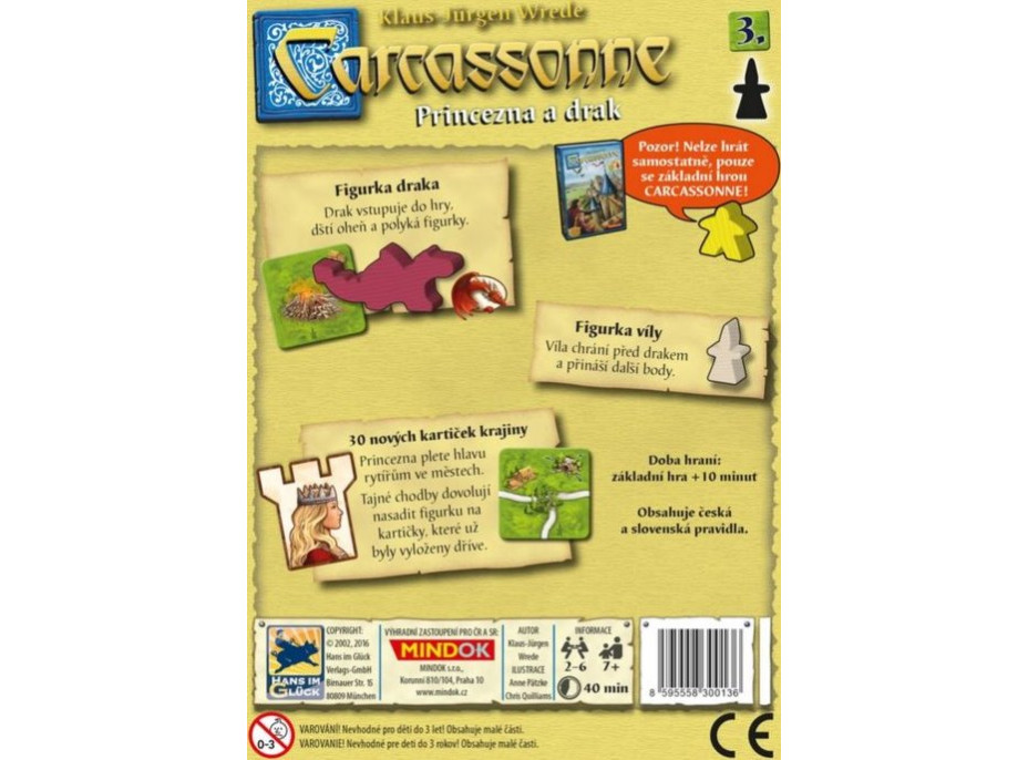 Carcassonne: Princezna a drak (3.rozšíření)