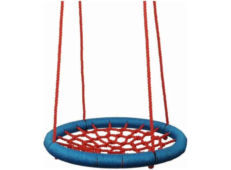 WOODY Houpací kruh červeno-modrý (průměr 85 cm)