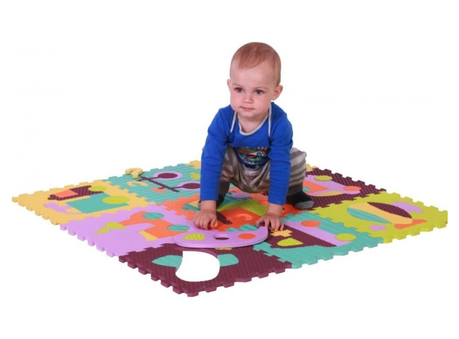 BABY GREAT Pěnové puzzle Barevná doprava SX (30x30)