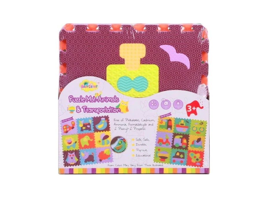 BABY GREAT Pěnové puzzle Barevná doprava SX (30x30)