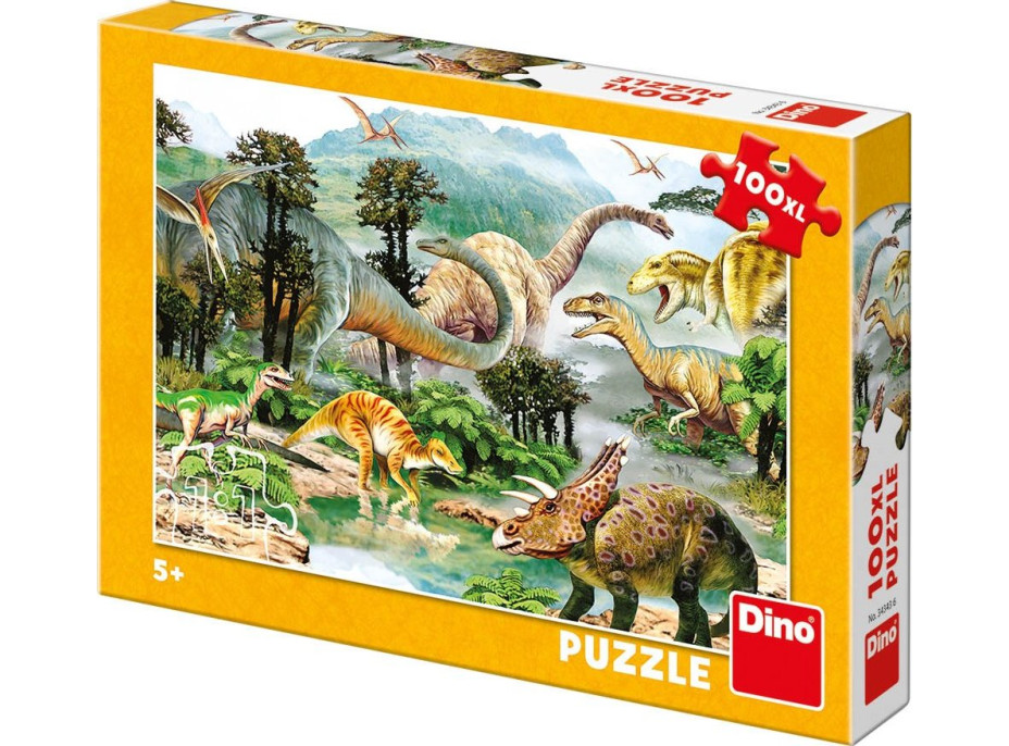 Puzzle Dinosauři XL 100 dílků