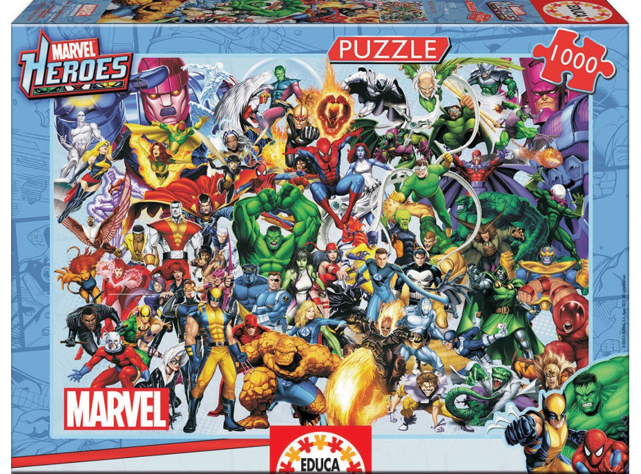 EDUCA Puzzle Hrdinové Marvel 1000 dílků