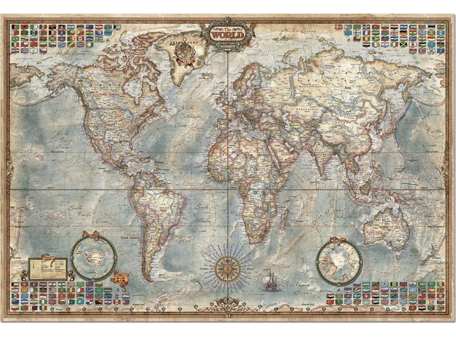 EDUCA Puzzle Politická mapa světa 4000 dílků
