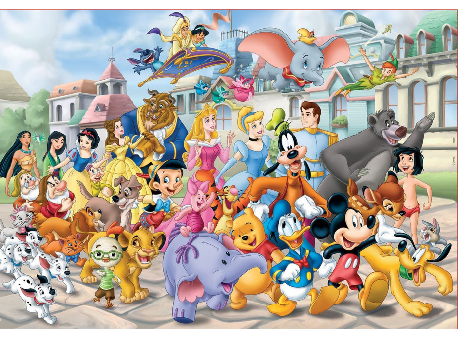 EDUCA Puzzle Průvod postaviček Disney 200 dílků