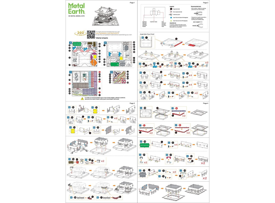 METAL EARTH 3D puzzle Yomeimonská brána